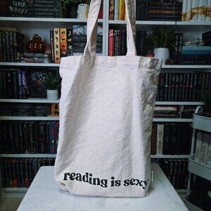 INDIGO "Reading is Sexy" tote bag - Cream colour